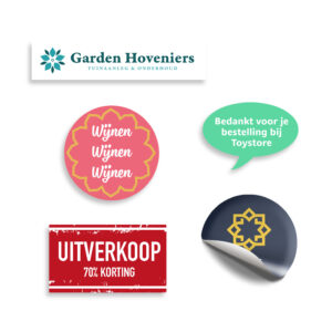 Stickers eigen formaat laten maken